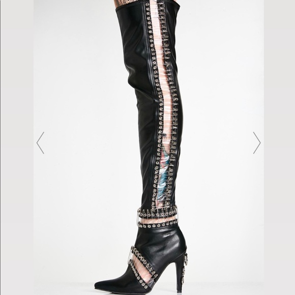 current mood thigh high boots